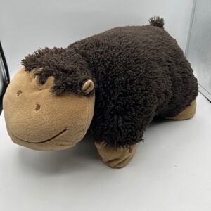 Pillow Pets Monkey Brown Plush Stuffed Animal 18 inch Large discontinued